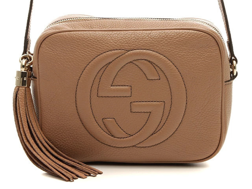 Gucci Soho Disco Bag Beige Cream Calfskin